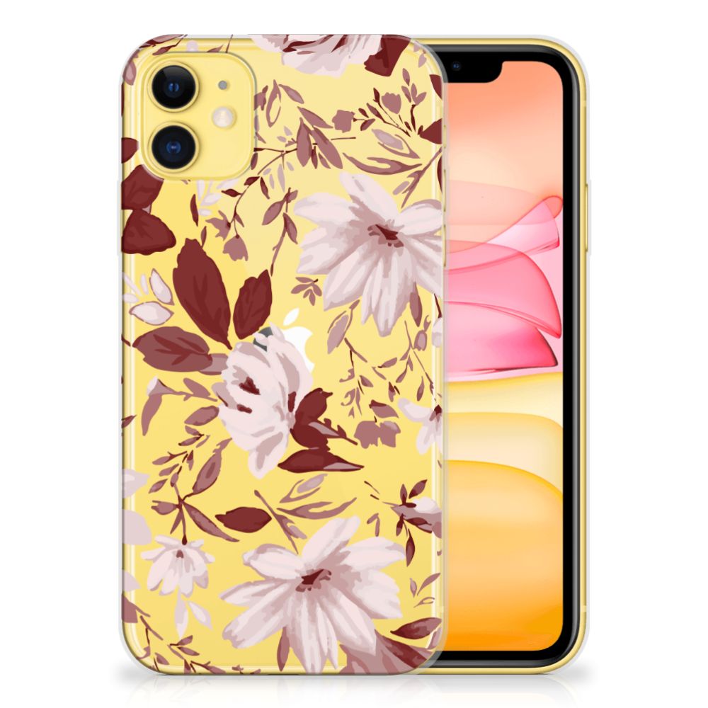 Hoesje maken Apple iPhone 11 Watercolor Flowers