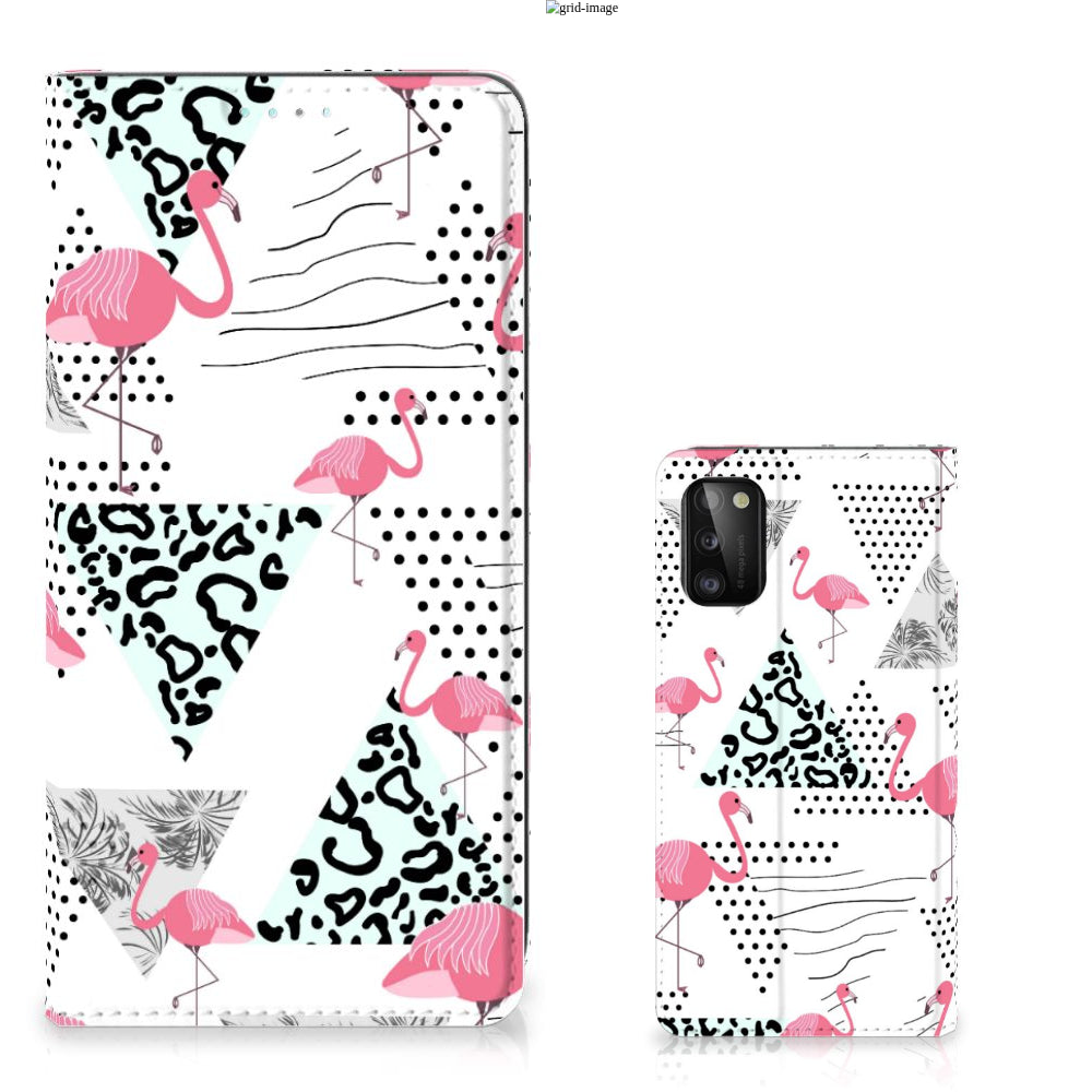 Samsung Galaxy A41 Hoesje maken Flamingo Triangle