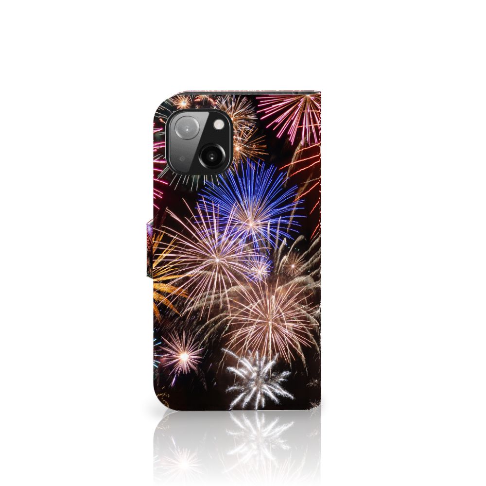Apple iPhone 13 Wallet Case met Pasjes Vuurwerk