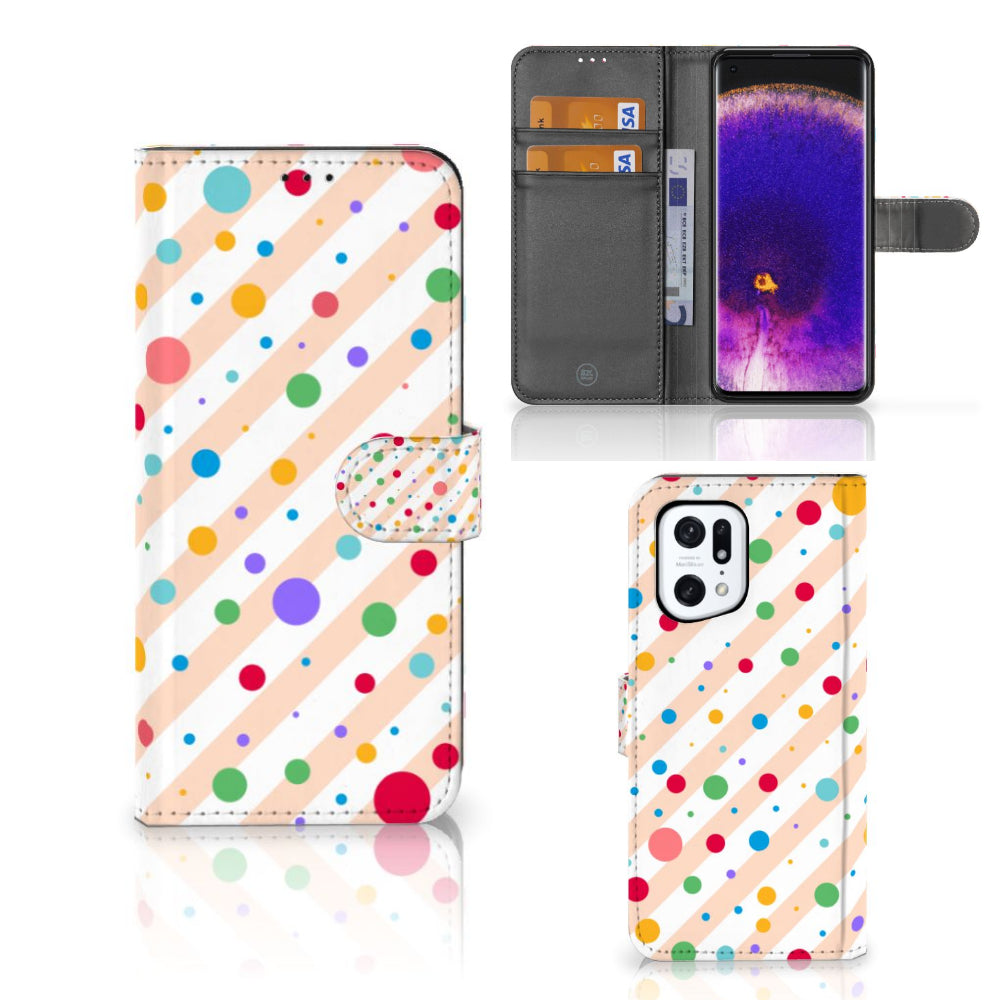 OPPO Find X5 Pro Telefoon Hoesje Dots