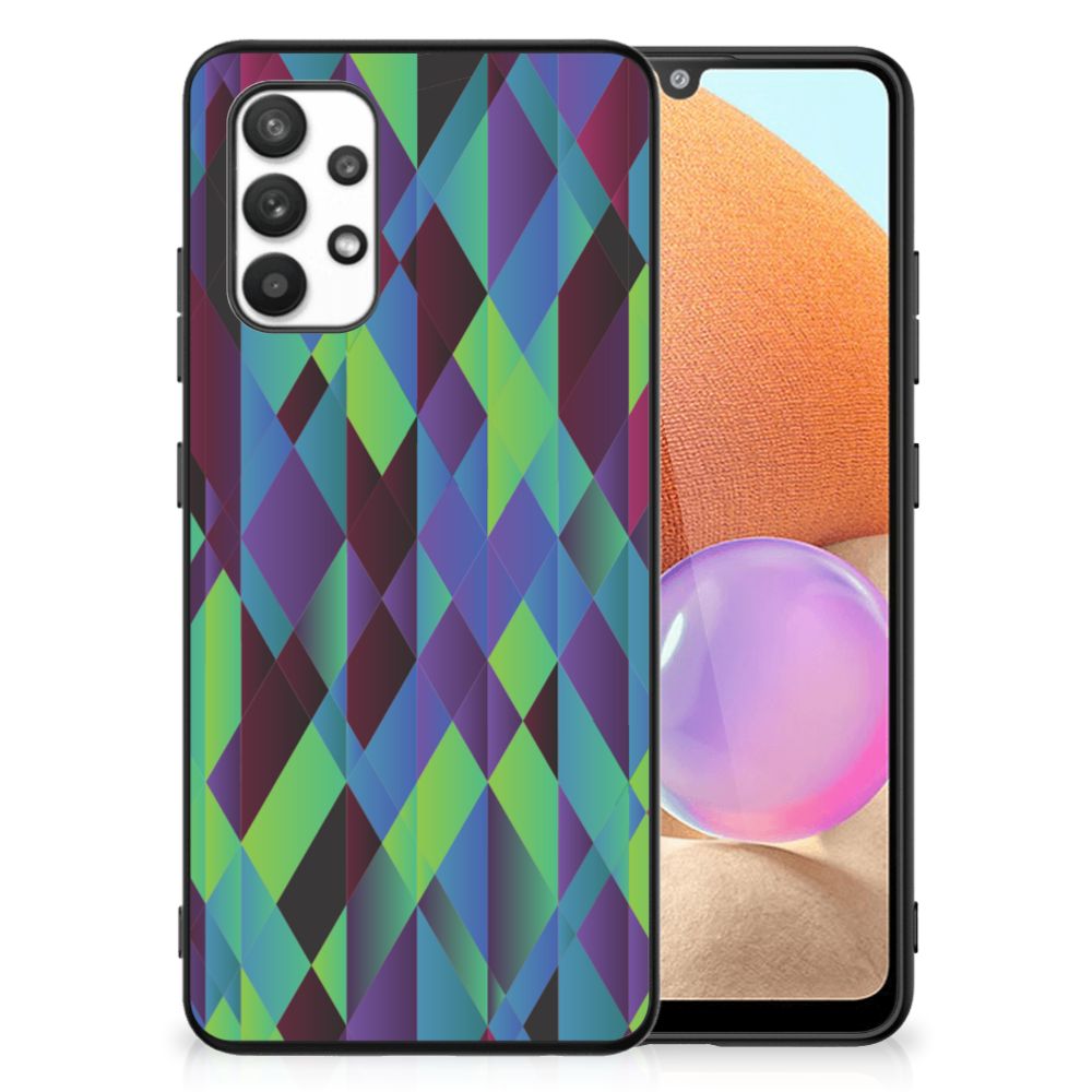 Samsung Galaxy A32 4G | A32 5G Enterprise Editie Backcover Abstract Green Blue B2C Telecom