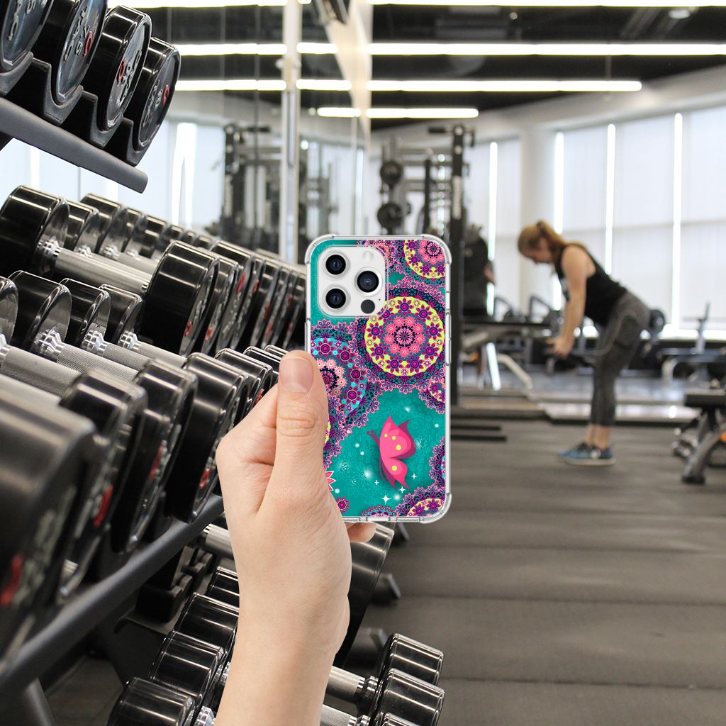Apple iPhone 13 Pro Back Cover Cirkels en Vlinders B2C Telecom