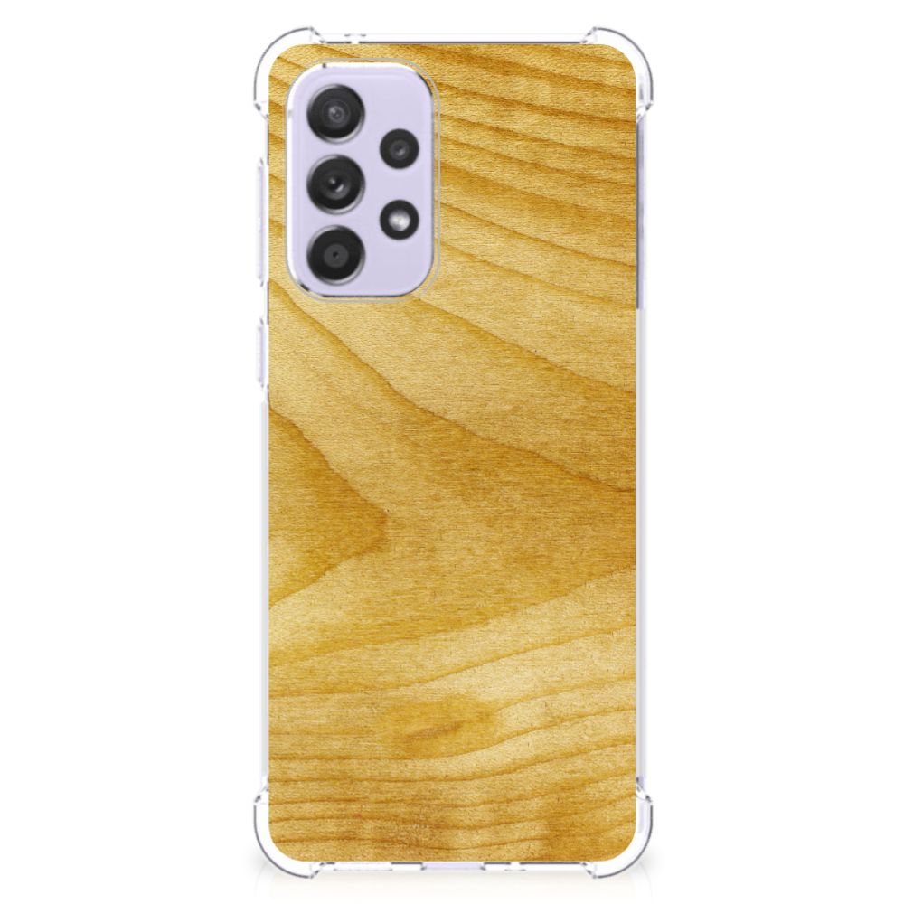 Samsung Galaxy A33 Stevig Telefoonhoesje Licht Hout B2C Telecom