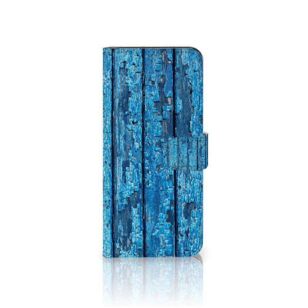 Samsung Galaxy A73 5G Book Style Case Wood Blue