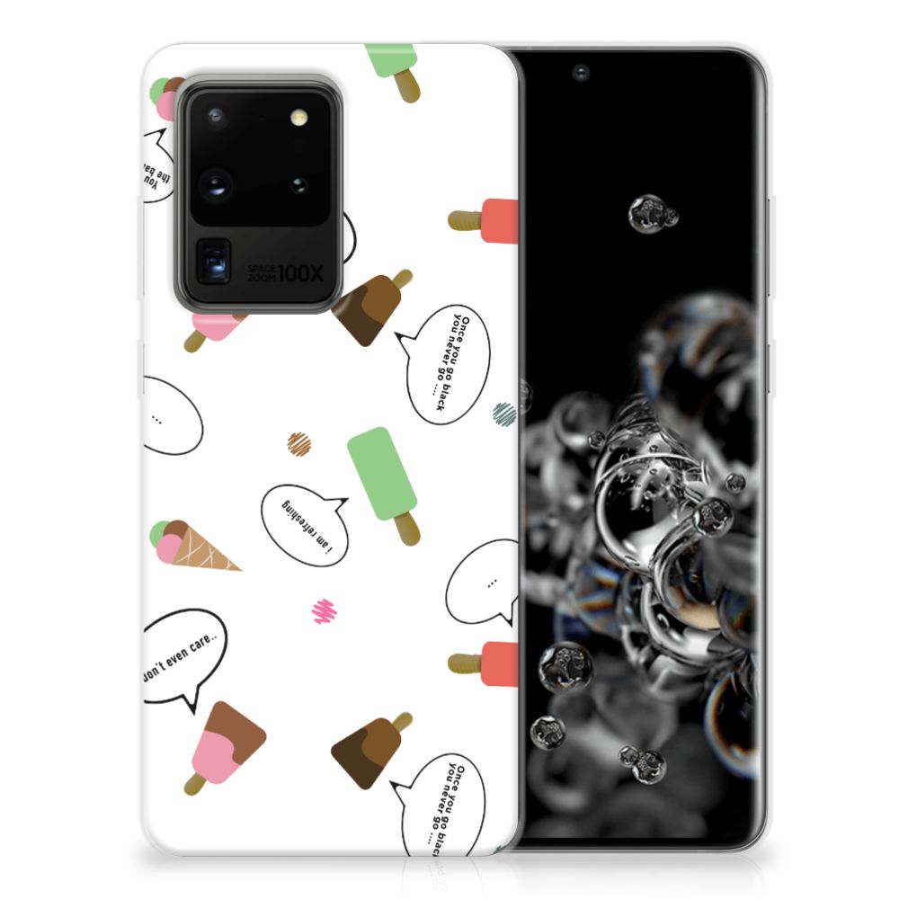Samsung Galaxy S20 Ultra Siliconen Case IJsjes B2C Telecom