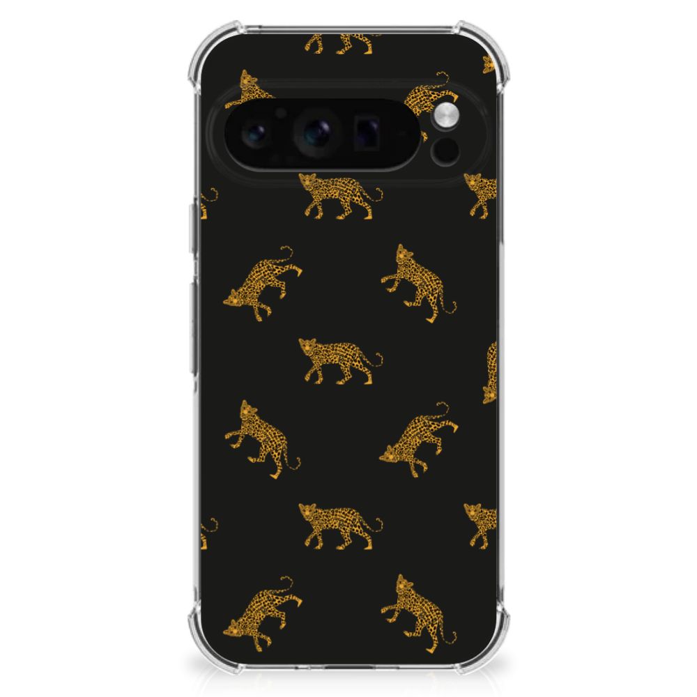 Case Anti-shock voor Google Pixel 9 Pro XL Leopards