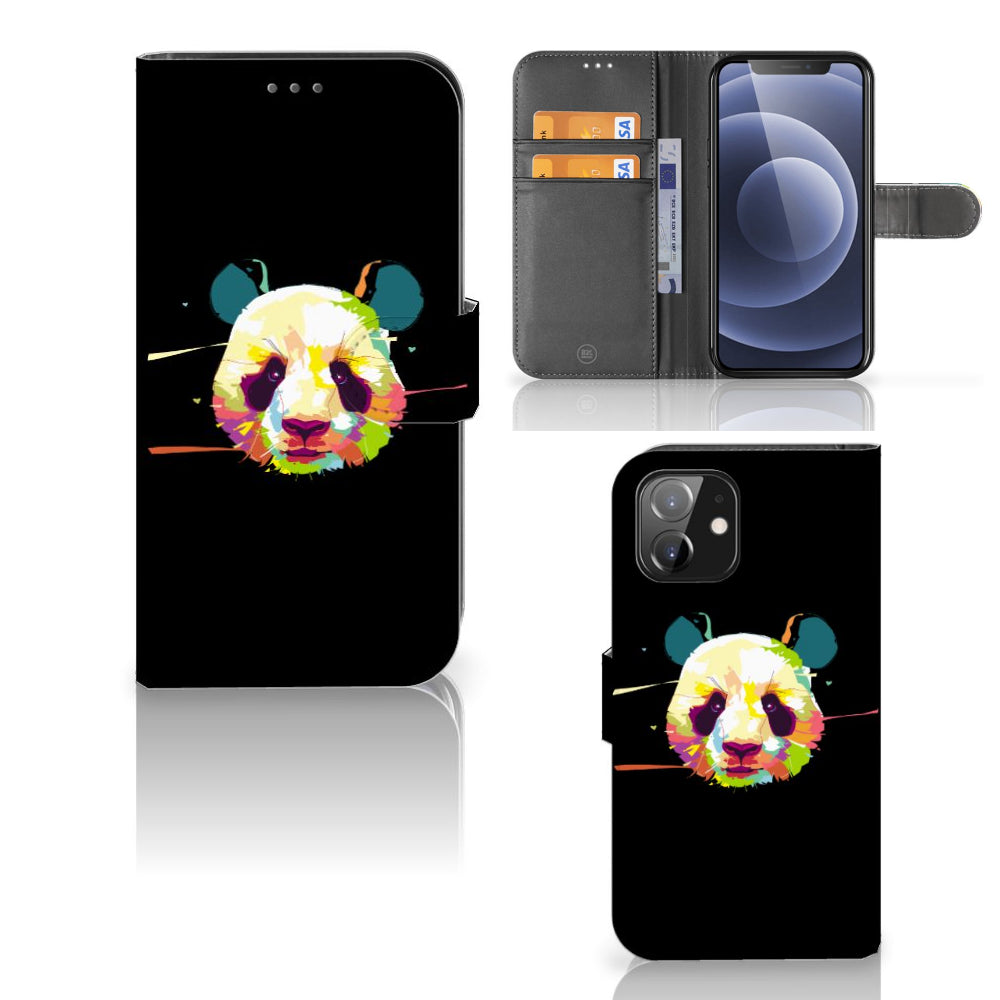 iPhone 12 | 12 Pro (6.1") Leuk Hoesje Panda Color