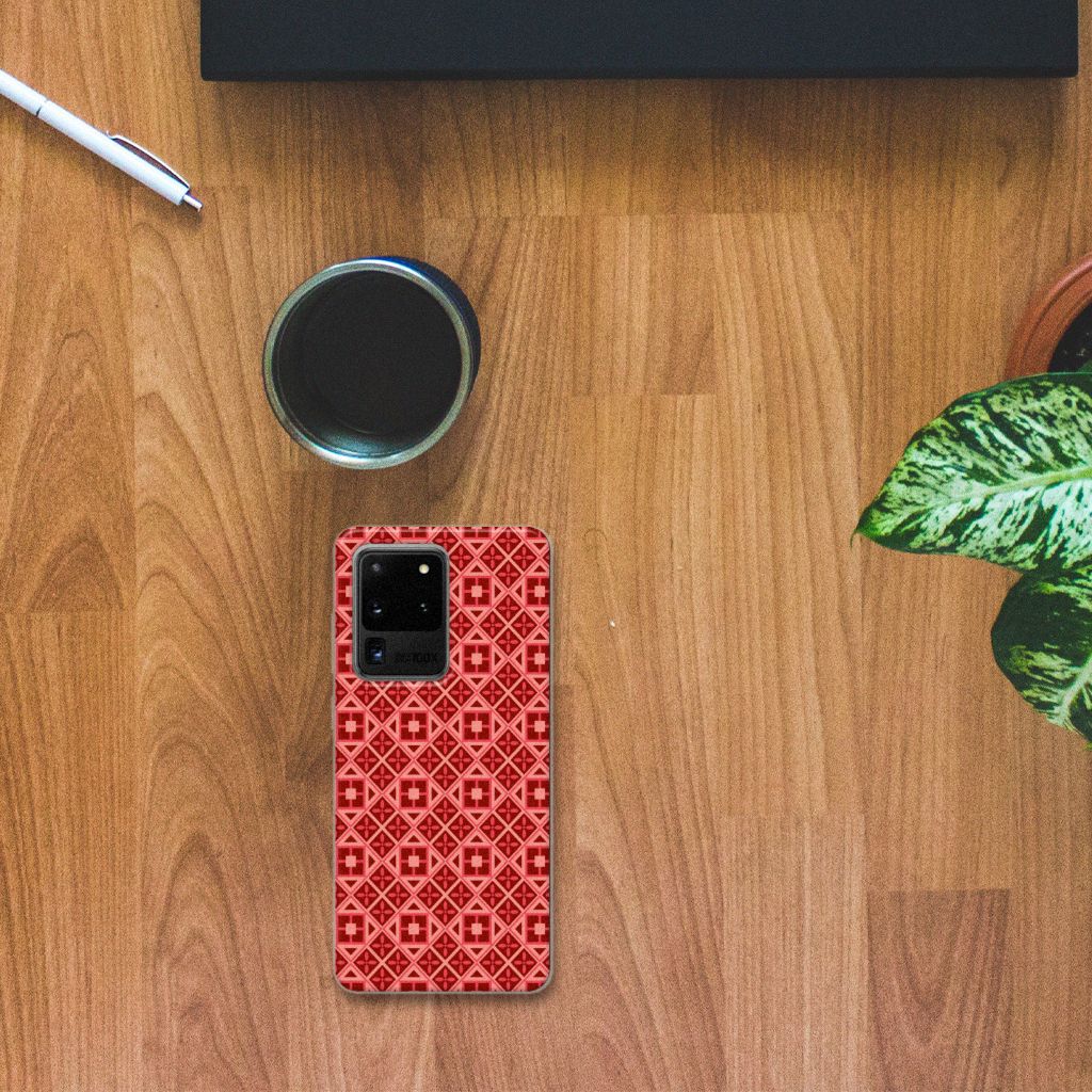 Samsung Galaxy S20 Ultra TPU bumper Batik Rood B2C Telecom