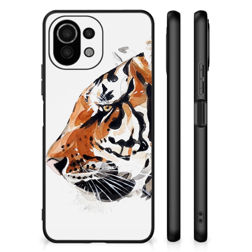 Kleurrijke Telefoonhoesje Xiaomi 11 Lite 5G NE | Mi 11 Lite Watercolor Tiger