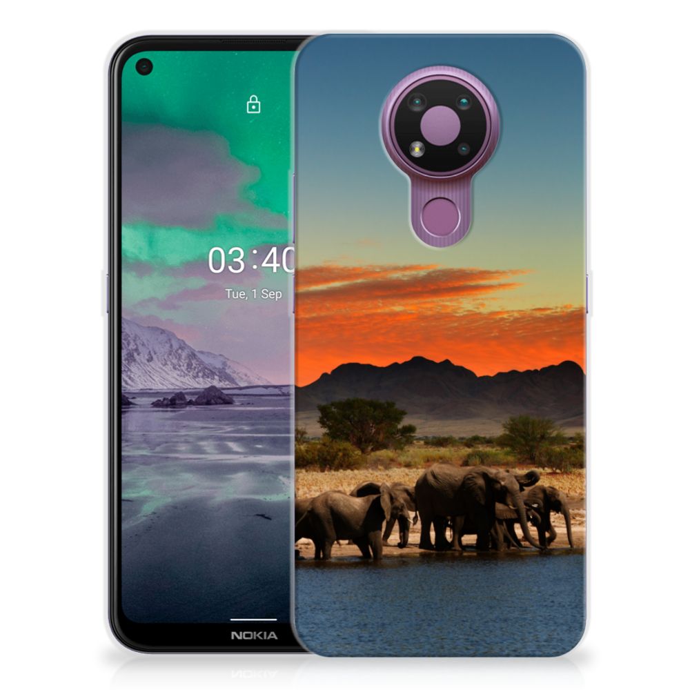 Nokia 3.4 TPU Hoesje Olifanten