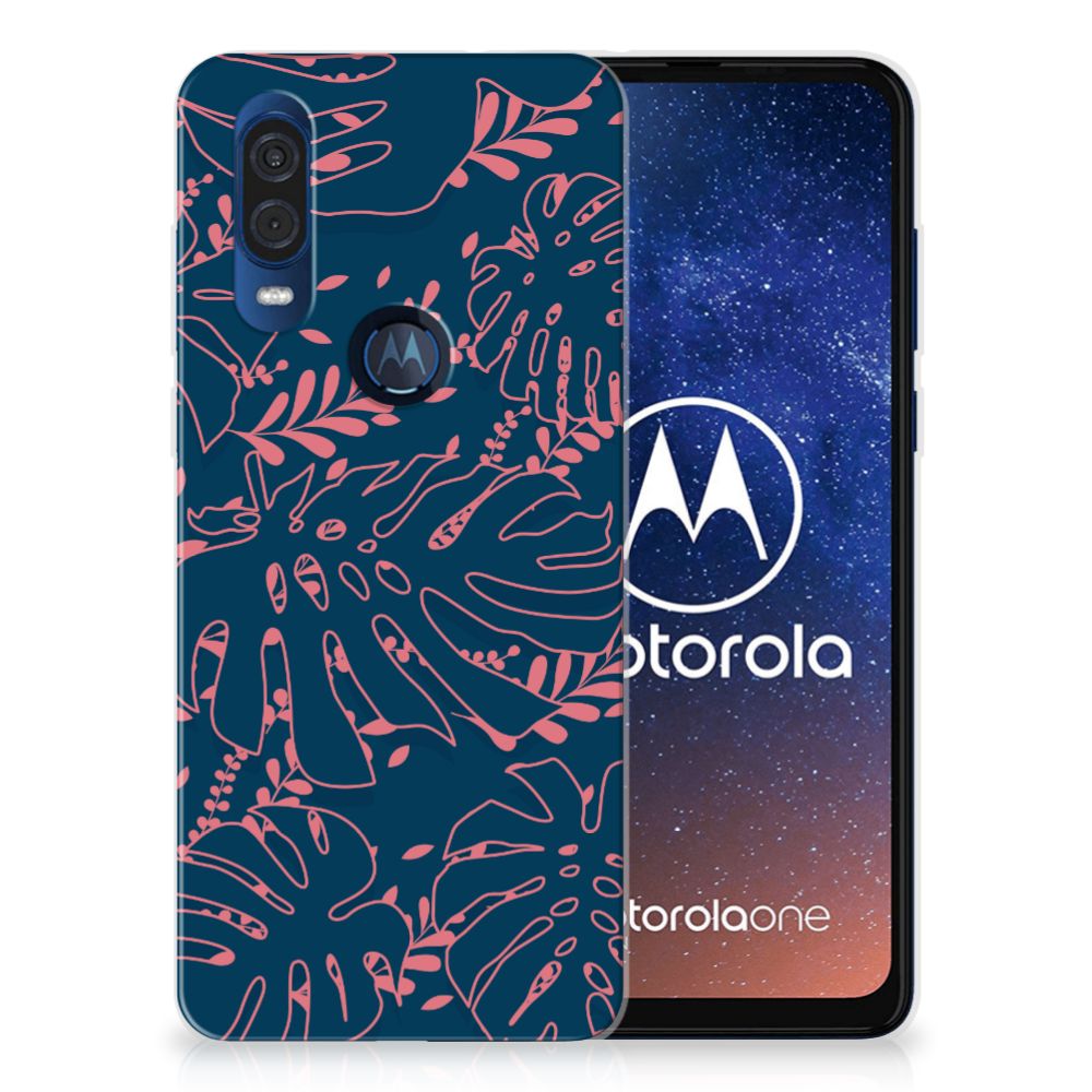 Motorola One Vision TPU Case Palm Leaves