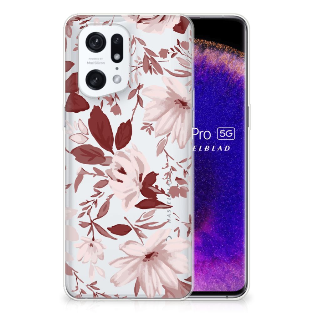 Hoesje maken OPPO Find X5 Pro Watercolor Flowers B2C Telecom