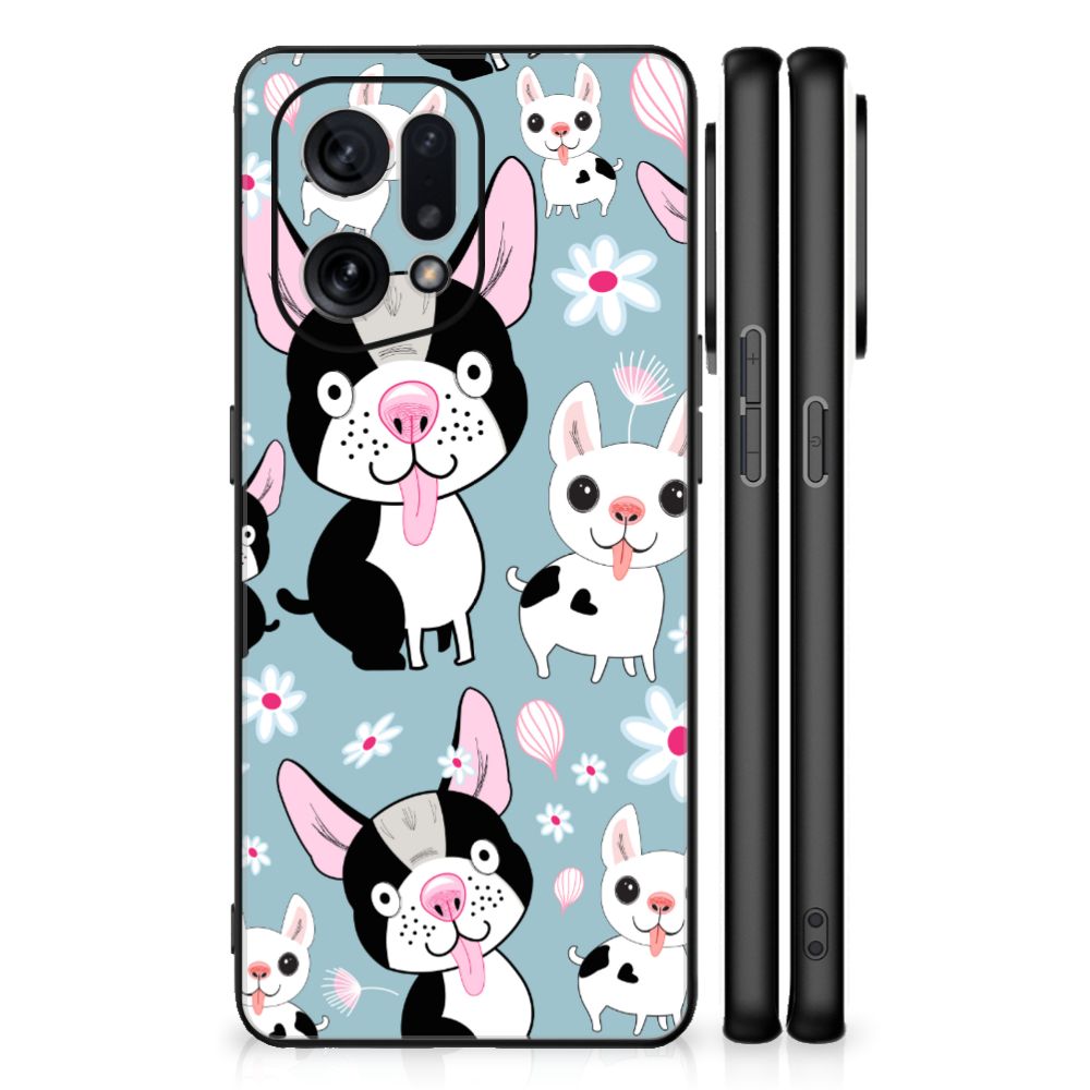 OPPO Find X5 Dierenprint Telefoonhoesje Hondjes B2C Telecom