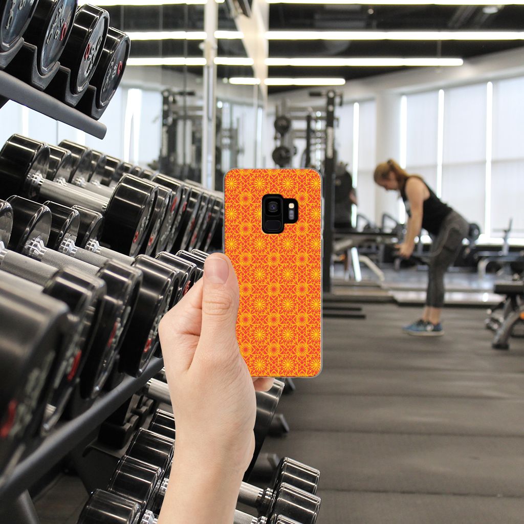 Samsung Galaxy S9 TPU bumper Batik Oranje