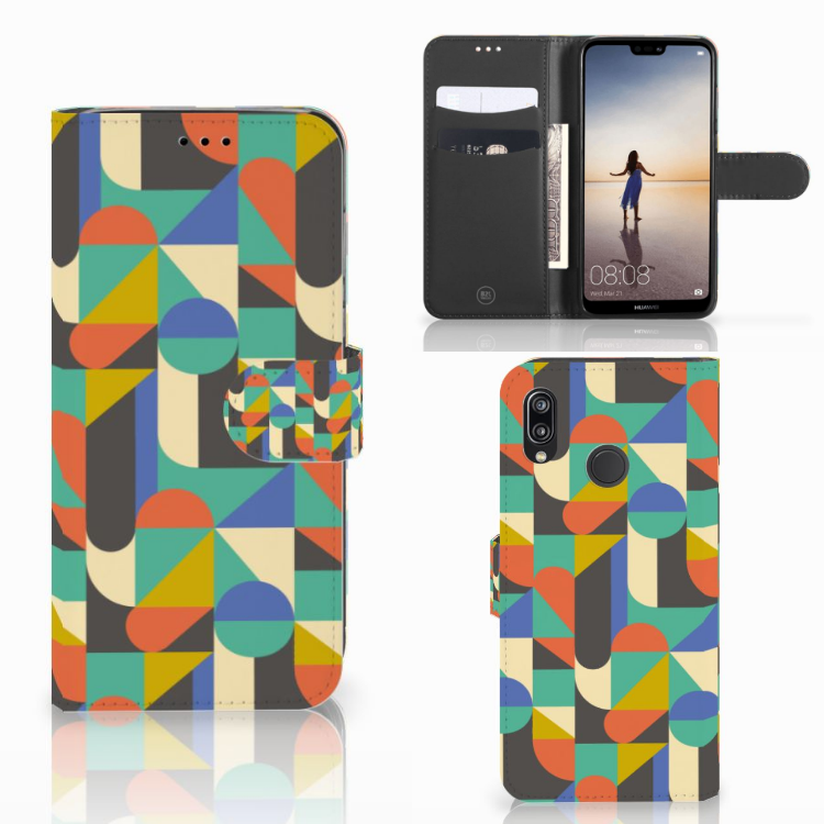 Huawei P20 Lite Telefoon Hoesje Funky Retro