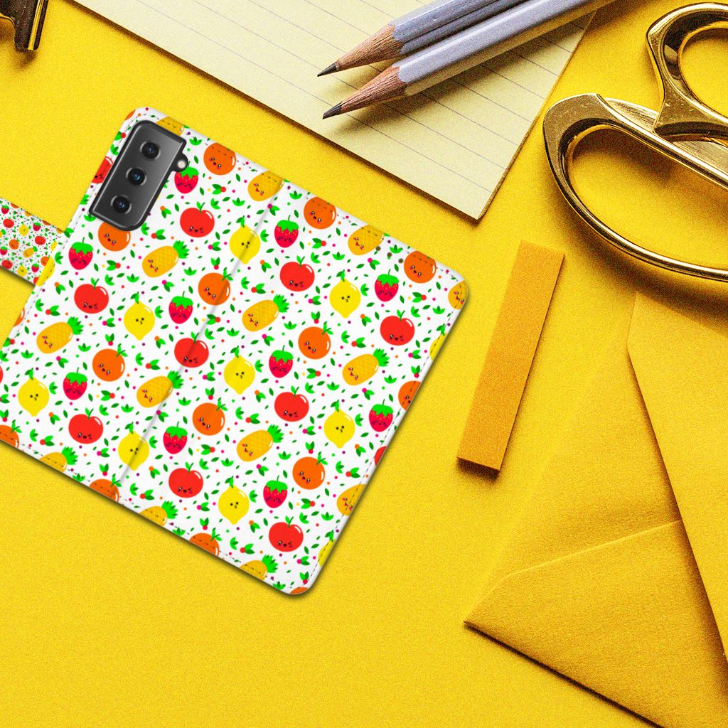Samsung Galaxy S21 Book Cover Fruits