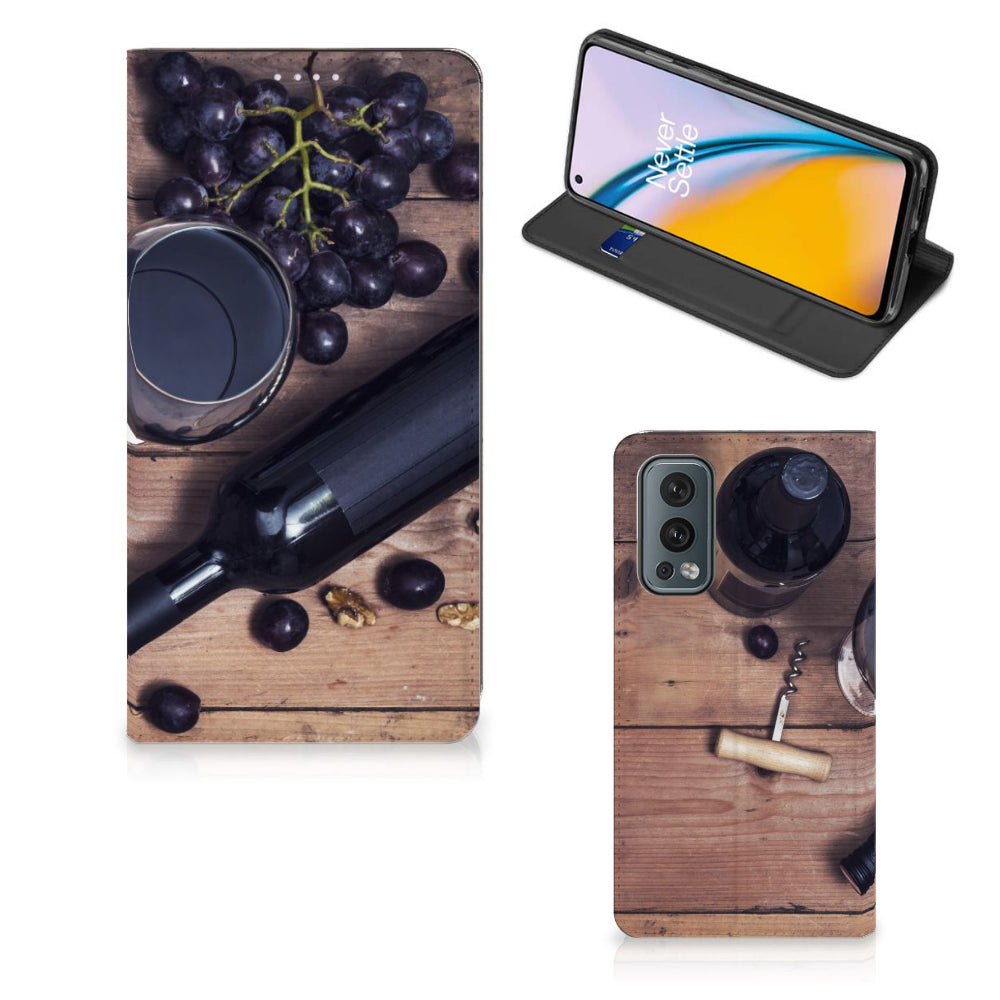 OnePlus Nord 2 5G Flip Style Cover Wijn