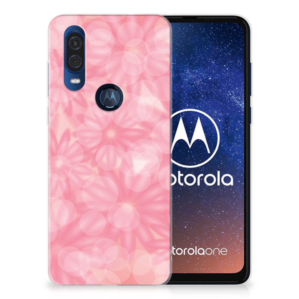 Motorola One Vision TPU Case Spring Flowers