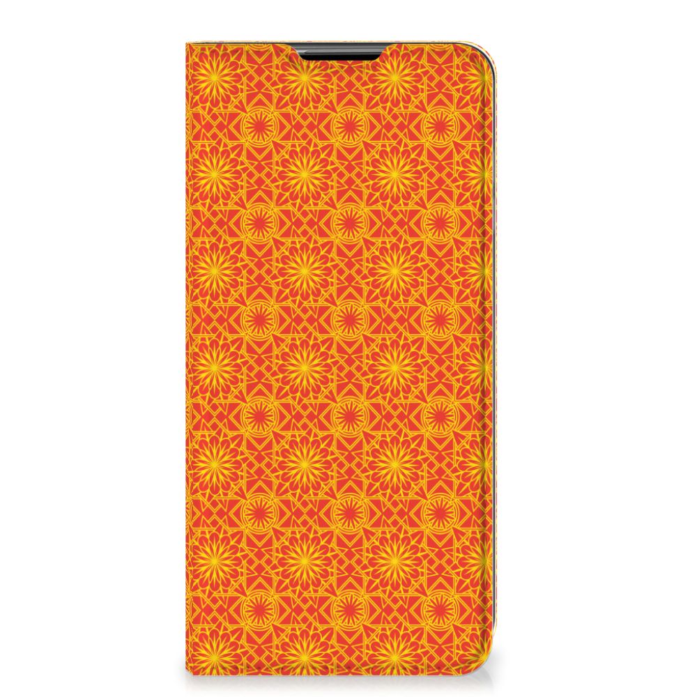 Samsung Galaxy A32 5G Hoesje met Magneet Batik Oranje - B2C Telecom