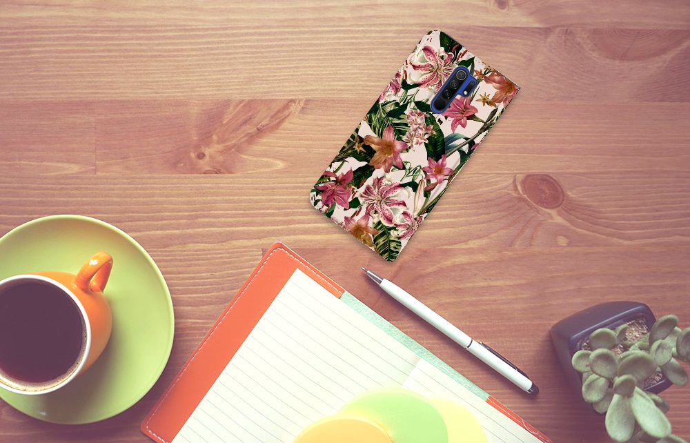 Xiaomi Redmi 9 Smart Cover Flowers - B2C Telecom