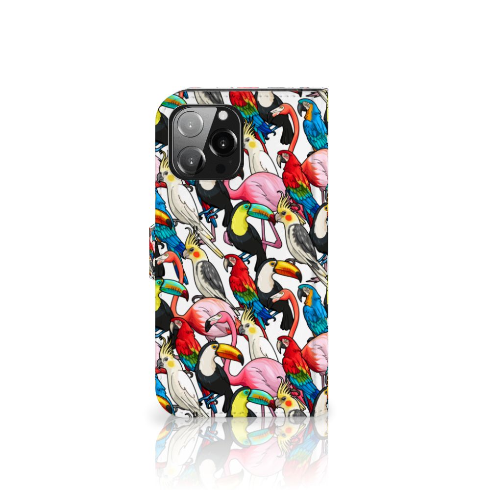 iPhone 13 Pro Max Telefoonhoesje met Pasjes Birds