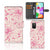 Samsung Galaxy A41 Hoesje Pink Flowers