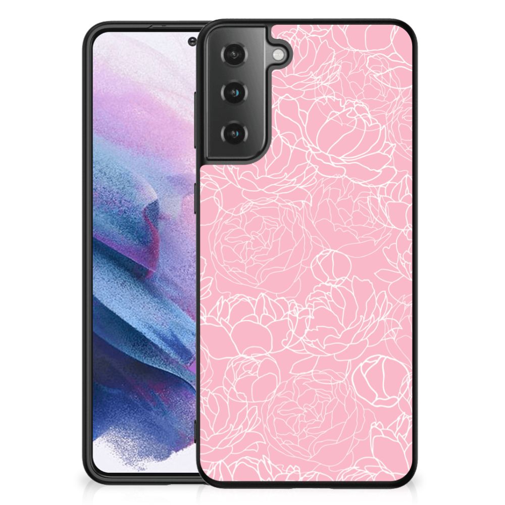 Samsung Galaxy S21 Plus Bloemen Hoesje White Flowers B2C Telecom