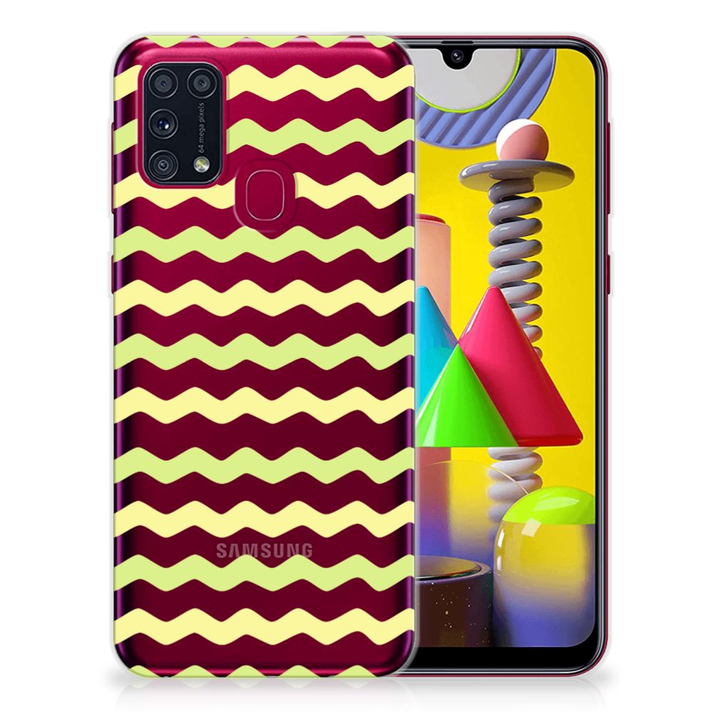 Samsung Galaxy M31 TPU bumper Waves Yellow B2C Telecom