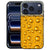 Bier iPhone 18 Pro Max hoesje met goudgele bierprint en witte schuimkraag op kunstleer