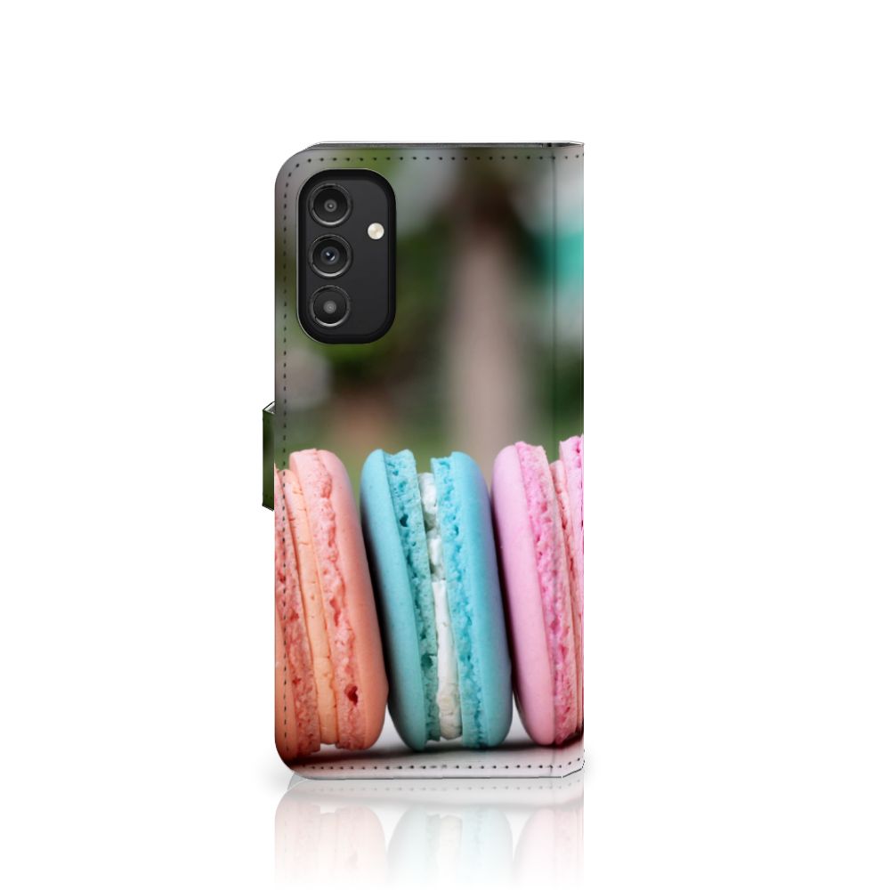 Samsung Galaxy A14 4G Book Cover Macarons met kleurrijke macarons in pastelkleuren.