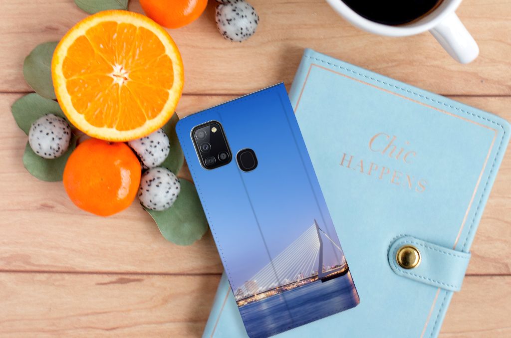 Samsung Galaxy A21s Book Cover Rotterdam - B2C Telecom