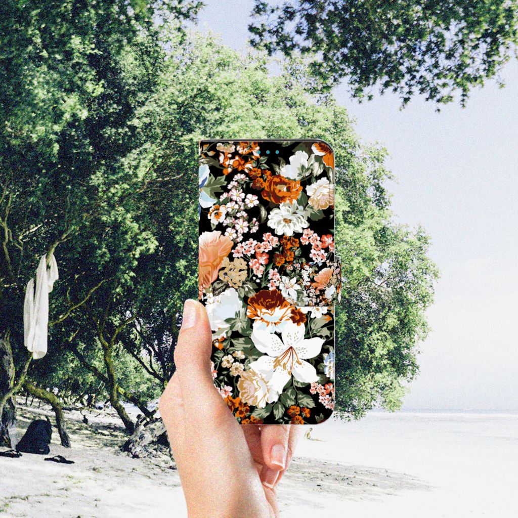 Hoesje voor Samsung Galaxy A73 5G Dark Flowers