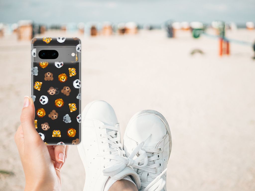 TPU bumper voor Google Pixel 7 Dieren Emojis B2C Telecom