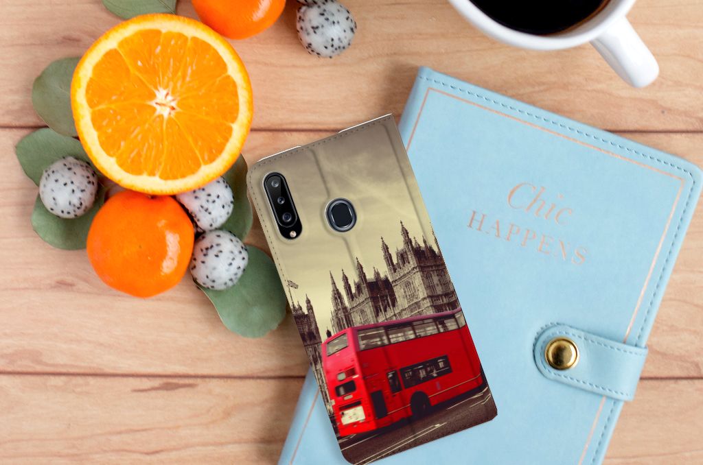 Samsung Galaxy A20s Book Cover Londen - B2C Telecom