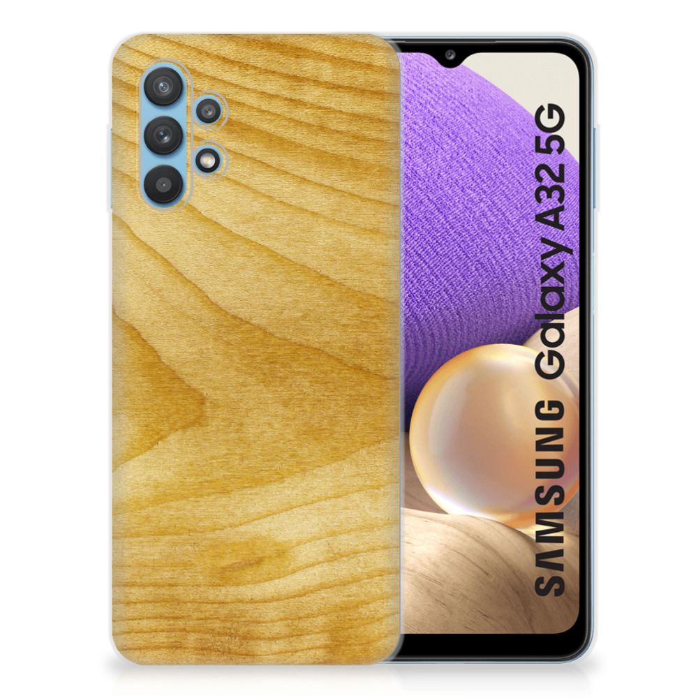 Samsung Galaxy A32 5G Bumper Hoesje Licht Hout B2C Telecom