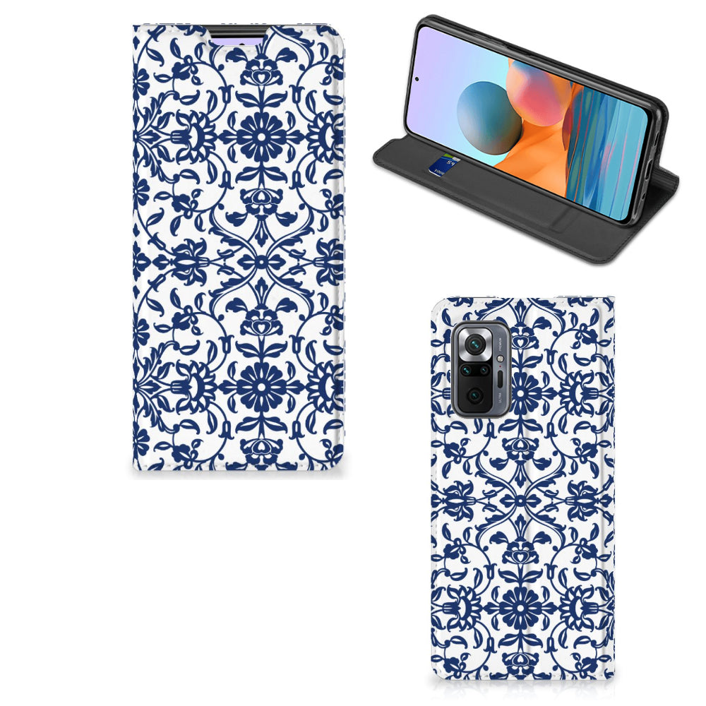 Xiaomi Redmi Note 10 Pro Smart Cover Flower Blue