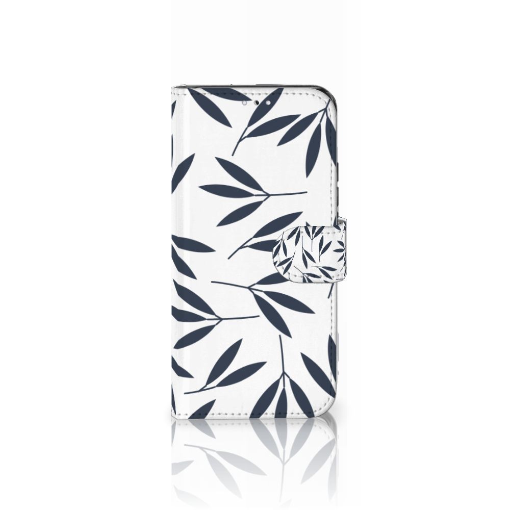 Samsung Galaxy S22 Hoesje Leaves Blue
