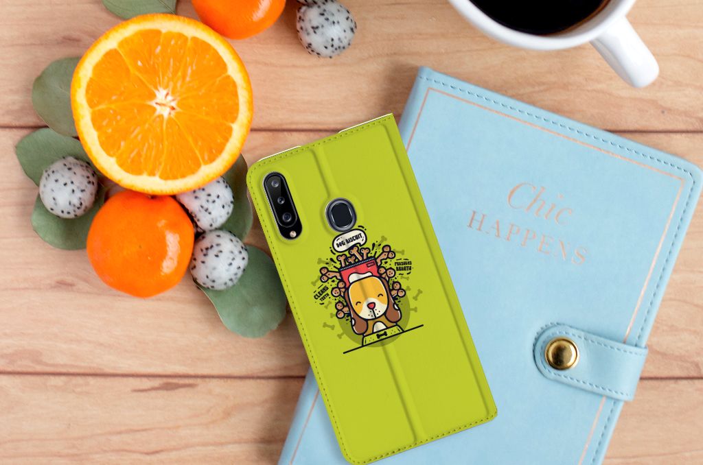 Samsung Galaxy A20s Magnet Case Doggy Biscuit - B2C Telecom