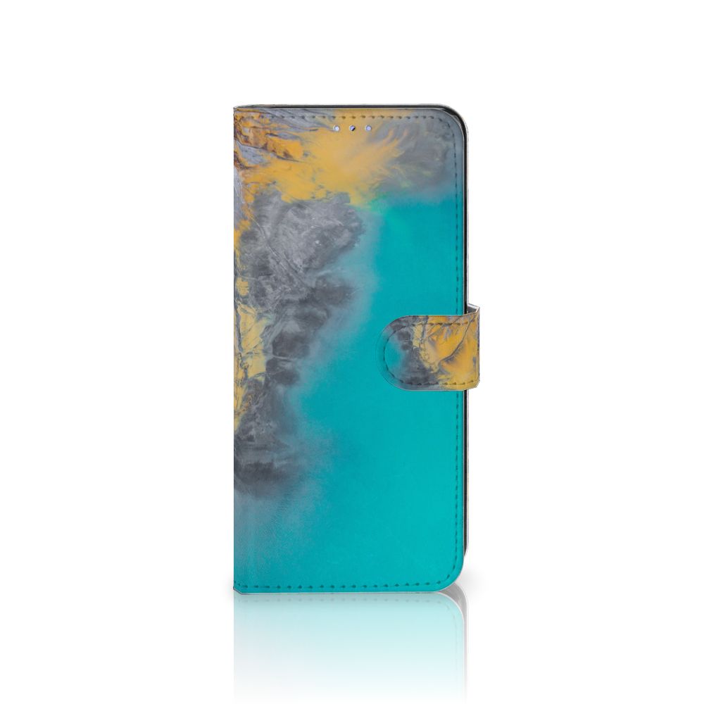 Motorola Moto G31 | G41 Bookcase Marble Blue Gold