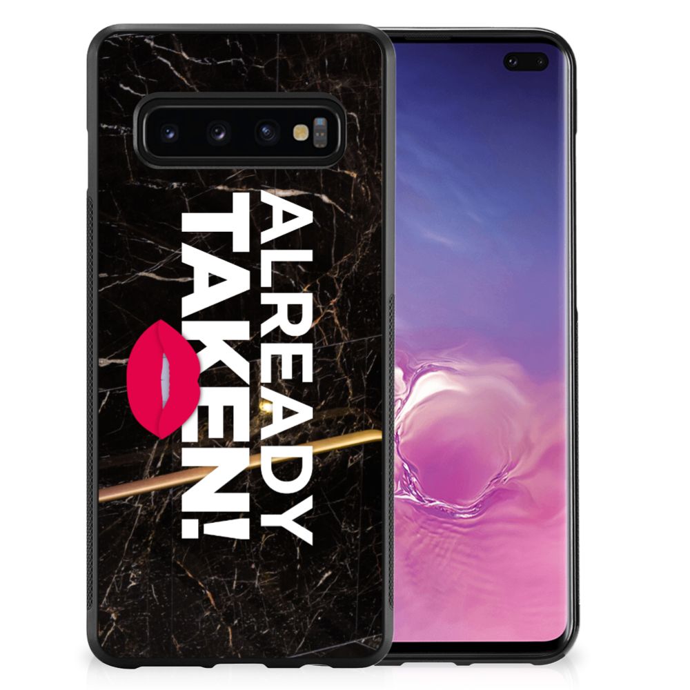 Samsung Galaxy S10+ Hoesje met Quotes Already Taken Black