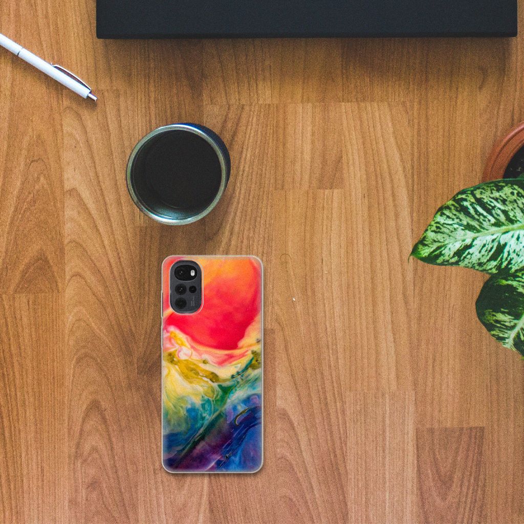 Hoesje maken Motorola Moto G22 Watercolor Dark B2C Telecom