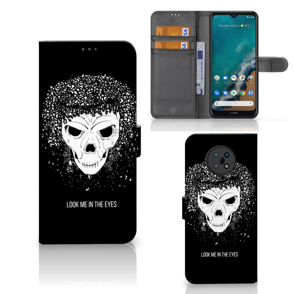 Telefoonhoesje met Naam Nokia G50 Skull Hair