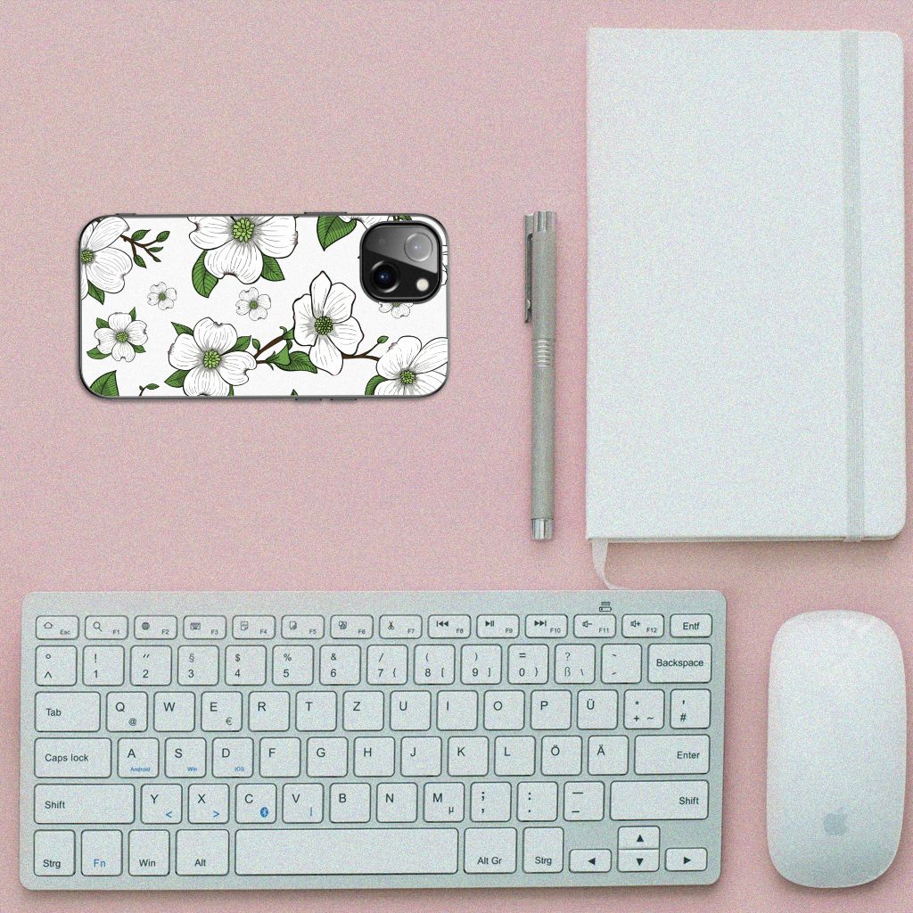 Apple iPhone 13 Bloemen Hoesje Dogwood Flowers B2C Telecom
