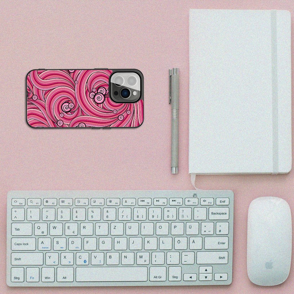 iPhone 13 Pro Leuk Telefoonhoesje Swirl Pink B2C Telecom