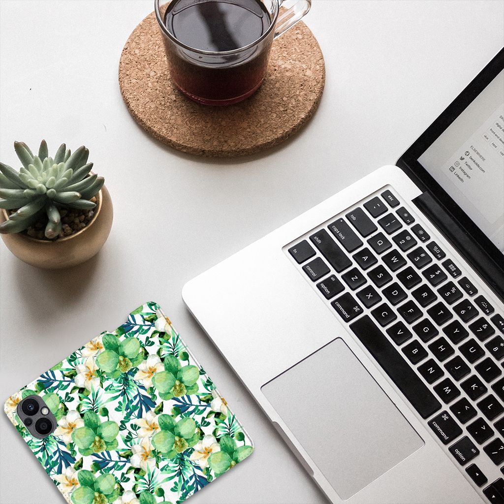 OPPO Reno8 Lite Smart Cover Orchidee Groen - B2C Telecom