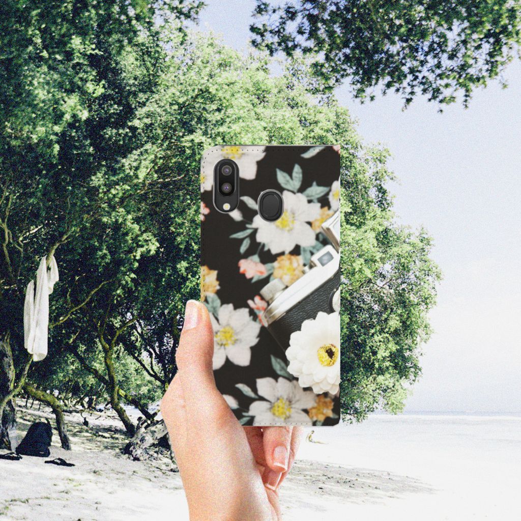 Samsung Galaxy M20 Stand Case Vintage Camera