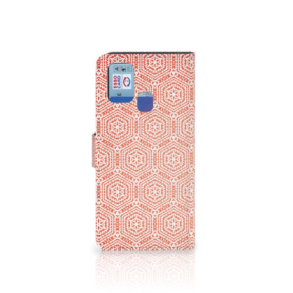Samsung Galaxy M31 Telefoon Hoesje Pattern Orange