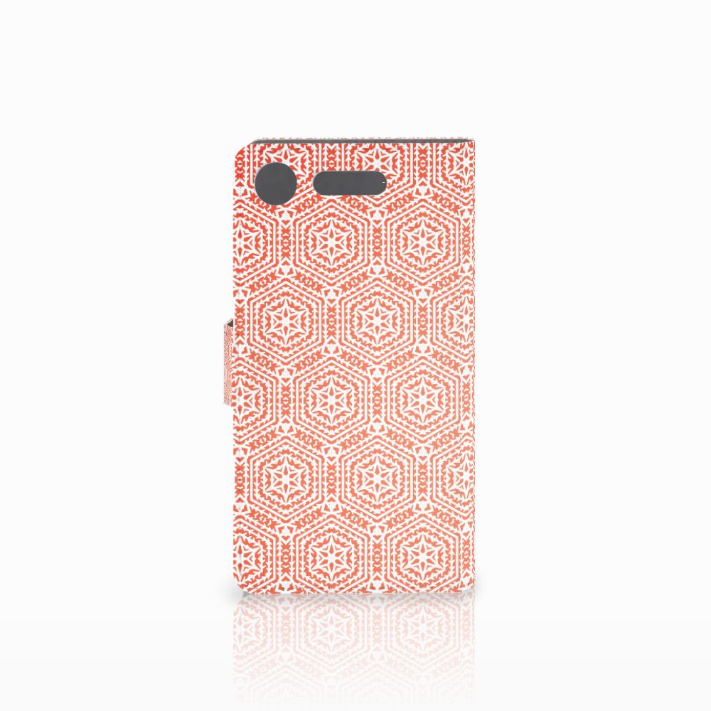 Sony Xperia XZ1 Telefoon Hoesje Pattern Orange