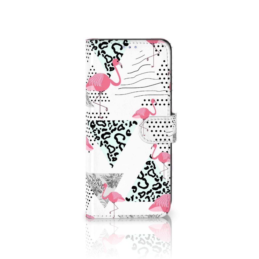 Motorola Moto G31 | G41 Telefoonhoesje met Pasjes Flamingo Triangle