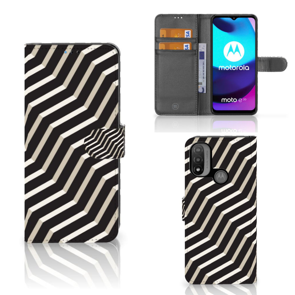 Motorola Moto E20 | E30 | E40 Book Case Illusion